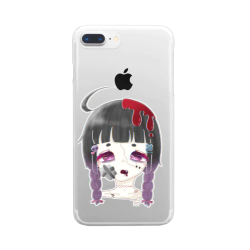 オン眉太郎丸 Clear Smartphone Case