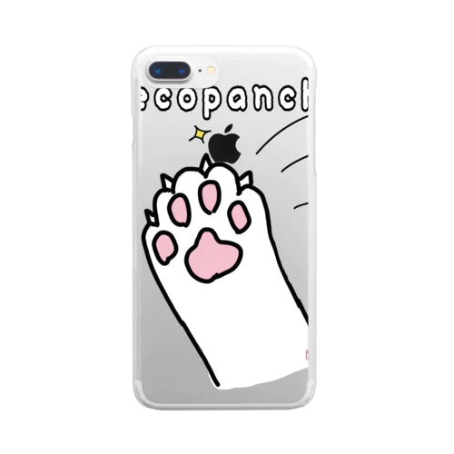 ネコパンチ Clear Smartphone Case