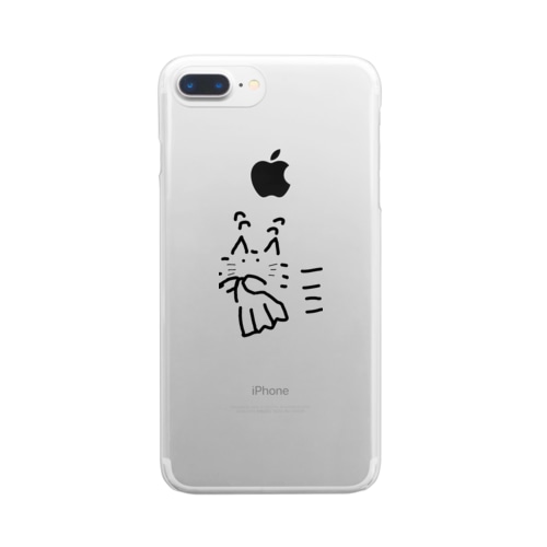 ねこねこねこねこ Clear Smartphone Case