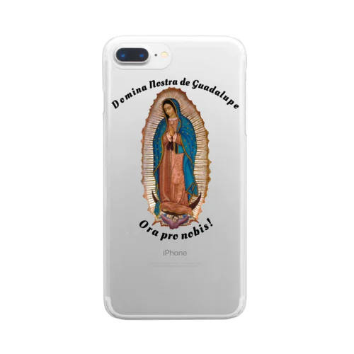 グアダルーペの聖母、我らのために祈り給え Clear Smartphone Case