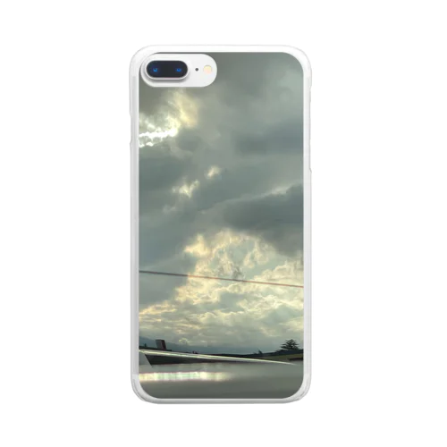 Sunset over the Mirror Clear Smartphone Case