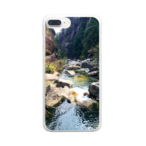 Rivers and waterfalls of nature Clear Smartphone Case