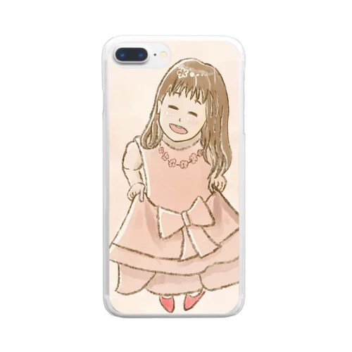 月詩(つくし)ちゃん Clear Smartphone Case