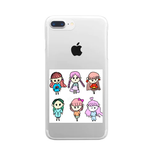 ♡シュガールズ♡ Clear Smartphone Case