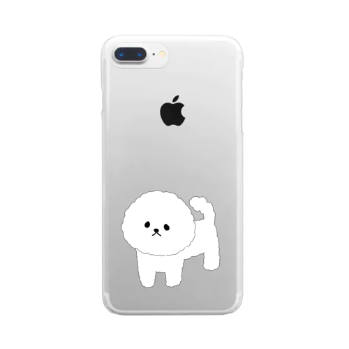 ビションフリーゼ もこふわ Clear Smartphone Case