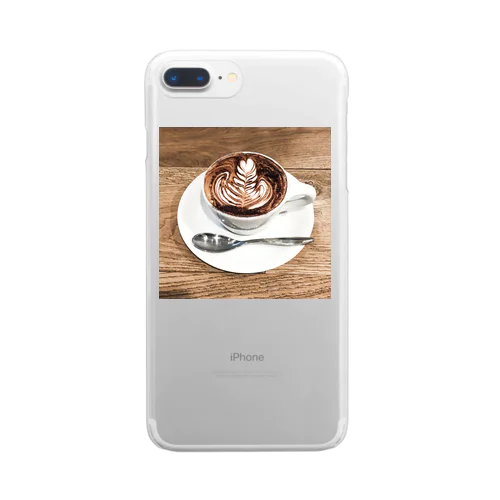 cappuccino 《digital》 Clear Smartphone Case