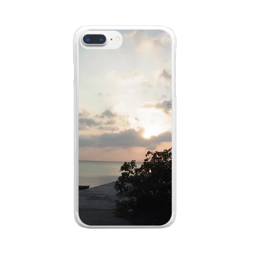 グラフィックシリーズ(Sun Set) Clear Smartphone Case