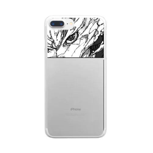 MANGA/ロゴ黒 Clear Smartphone Case