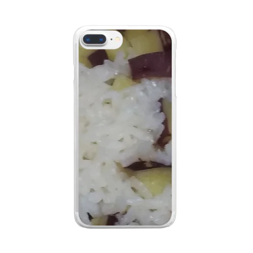 イモご飯弁当 Clear Smartphone Case