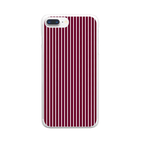 wine red Clear Smartphone Case