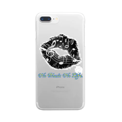 No Music No Life Clear Smartphone Case