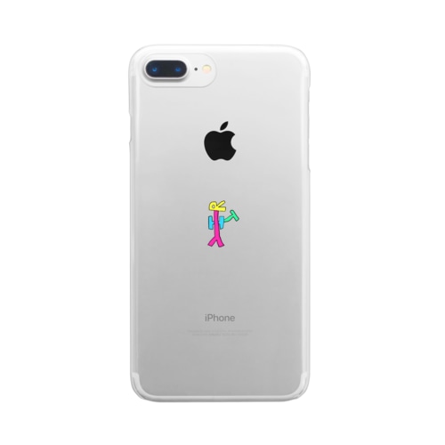 イニシャルくん Clear Smartphone Case