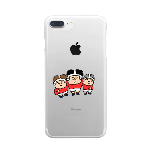 スクラム ラガーくん ラグビー Clear Smartphone Case