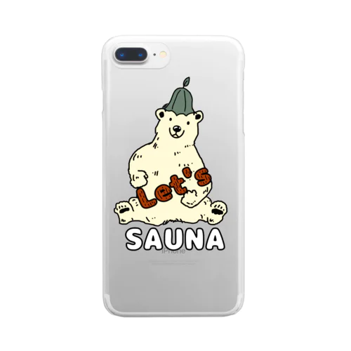 サウナ/SAUNA Clear Smartphone Case