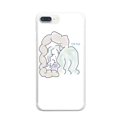 本当の姿 Clear Smartphone Case