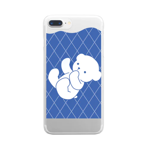 溺れるくまくん Clear Smartphone Case