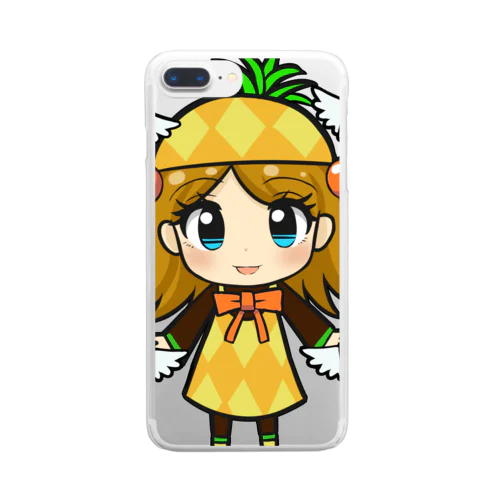 パイナップルちゃん Clear Smartphone Case