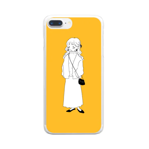 待ち人 Clear Smartphone Case