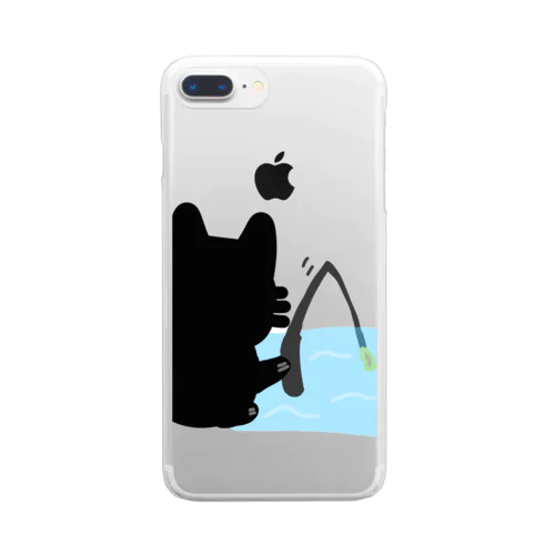 釣り猫 Clear Smartphone Case