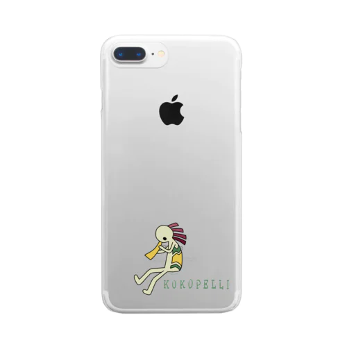 Kokopelli (+logo) Clear Smartphone Case