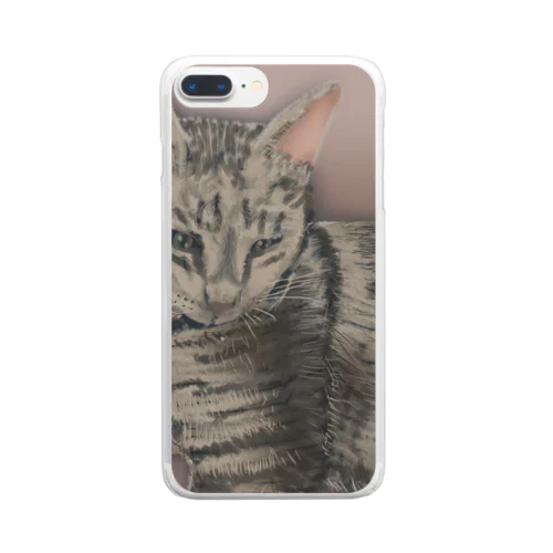 あずき猫 Clear Smartphone Case