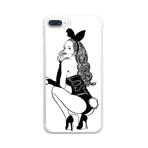 Bunny hunny Clear Smartphone Case