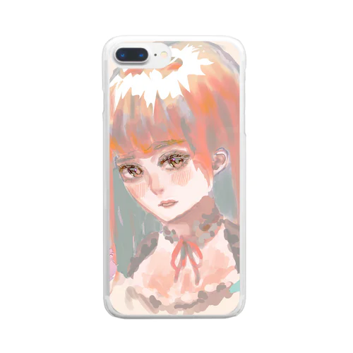 千奈のイラスト Clear Smartphone Case