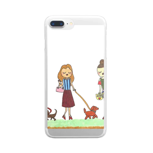 おさんぽ Clear Smartphone Case