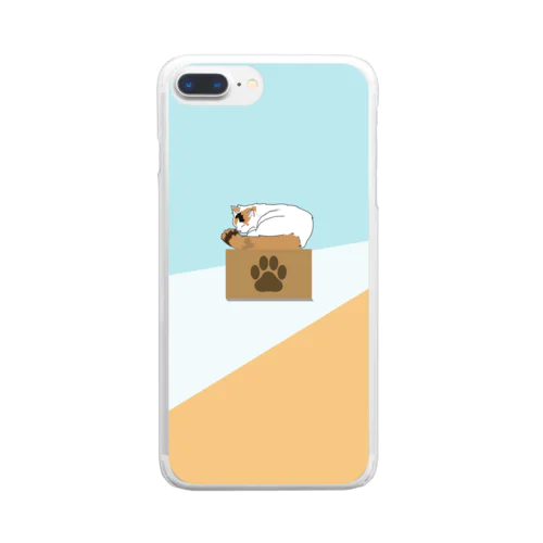 おひるねこ　明け方 Clear Smartphone Case