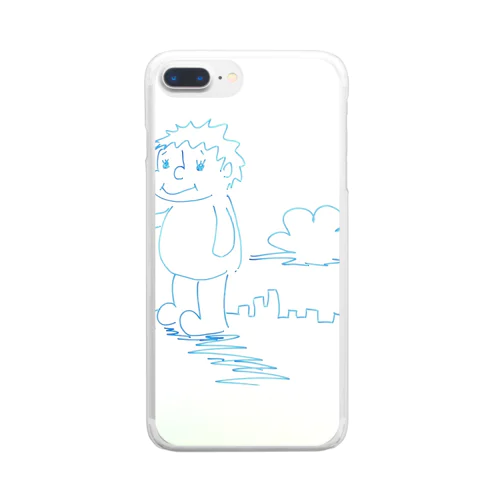 ゆるふわ害獣【とよじぃ 】 Clear Smartphone Case