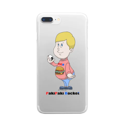 パキパキロケット Clear Smartphone Case