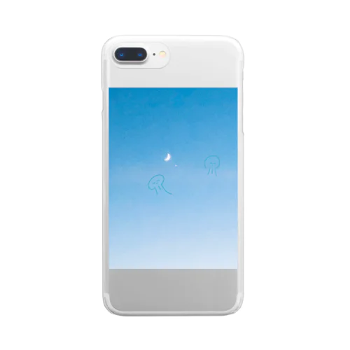 すやすやくらげ(MOON NIGHT) Clear Smartphone Case