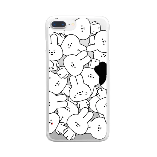 量産うさぎ 量産 Clear Smartphone Case