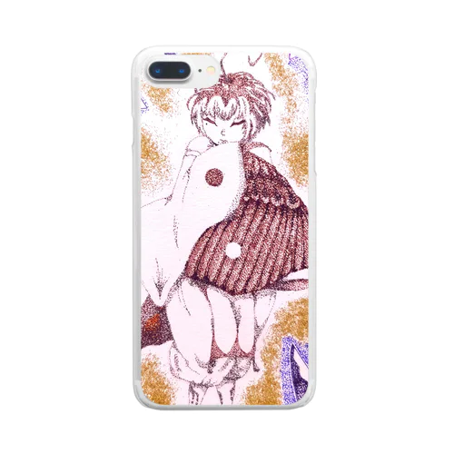 雀の子 Clear Smartphone Case