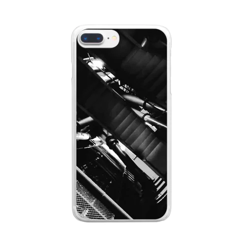 #ruins wearll green(Monochrome) Clear Smartphone Case