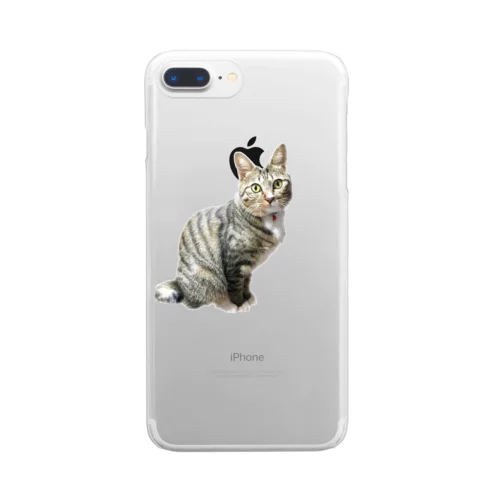 猫のミミちゃん Clear Smartphone Case