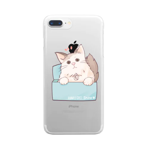 箱入り娘すーちゃん ブルー Clear Smartphone Case