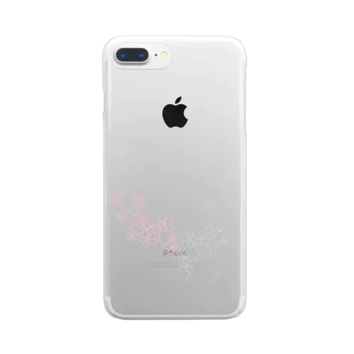 Sakura Heart Clear Smartphone Case