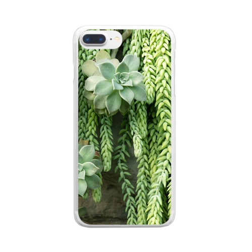 グリーン1 Clear Smartphone Case