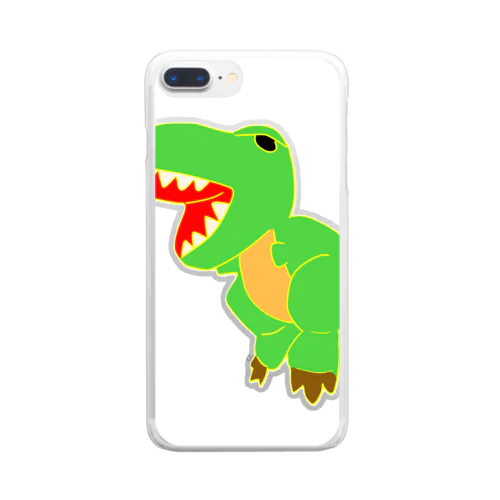 ティラノくん Clear Smartphone Case