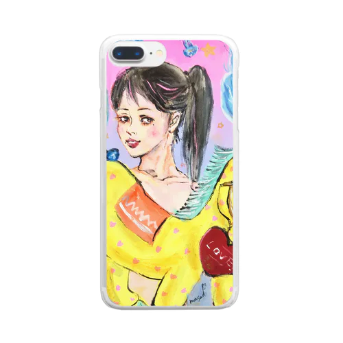 ポニーガール Clear Smartphone Case