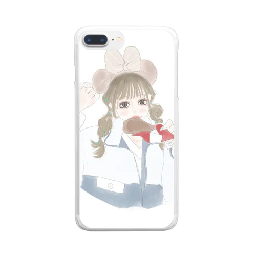 みきちゃんグッズ Clear Smartphone Case