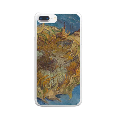 ゴッホ　/　ひまわり　Sunflowers 1887 Clear Smartphone Case