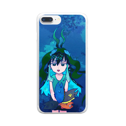 ガンケちゃん Clear Smartphone Case