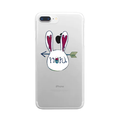 nora🐰うさぎ Clear Smartphone Case