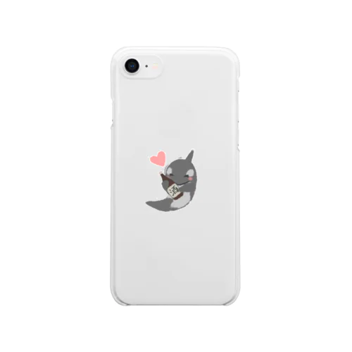 のんべえのシャチ、しゃちべえ Clear Smartphone Case