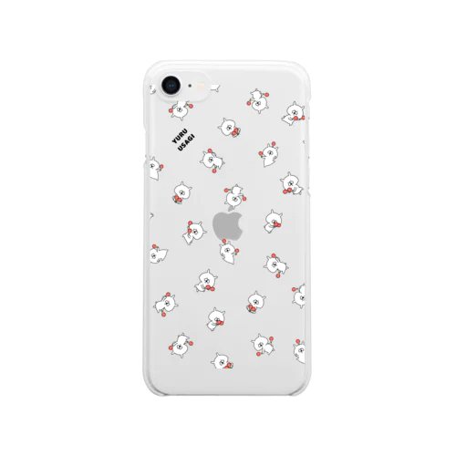 ゆるうさぎ マラカス Clear Smartphone Case