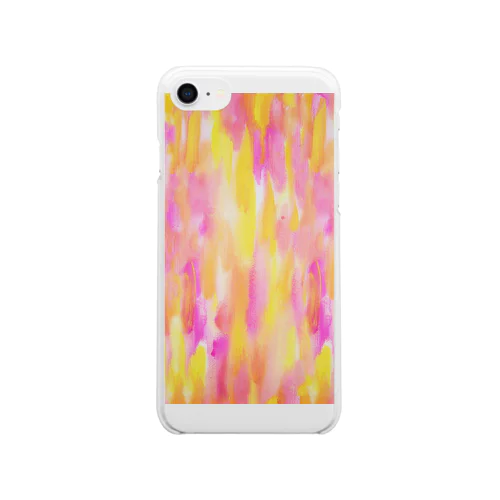 カラフルrain♡ Clear Smartphone Case