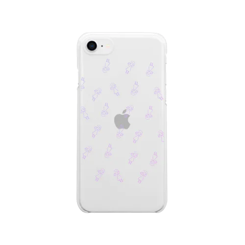 ちほうとしの女の子だけ（濃い） Clear Smartphone Case