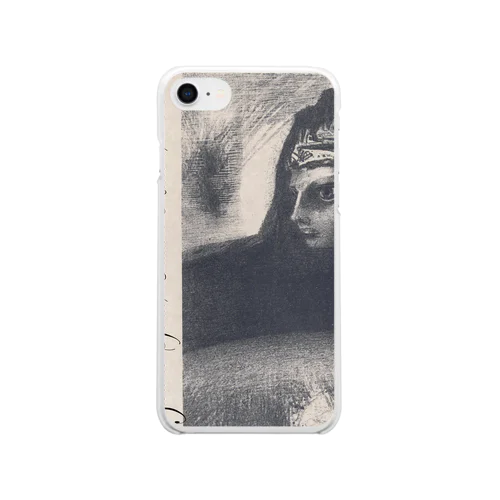 Zwarte Sfinx, Odilon Redon, 1887 Clear Smartphone Case